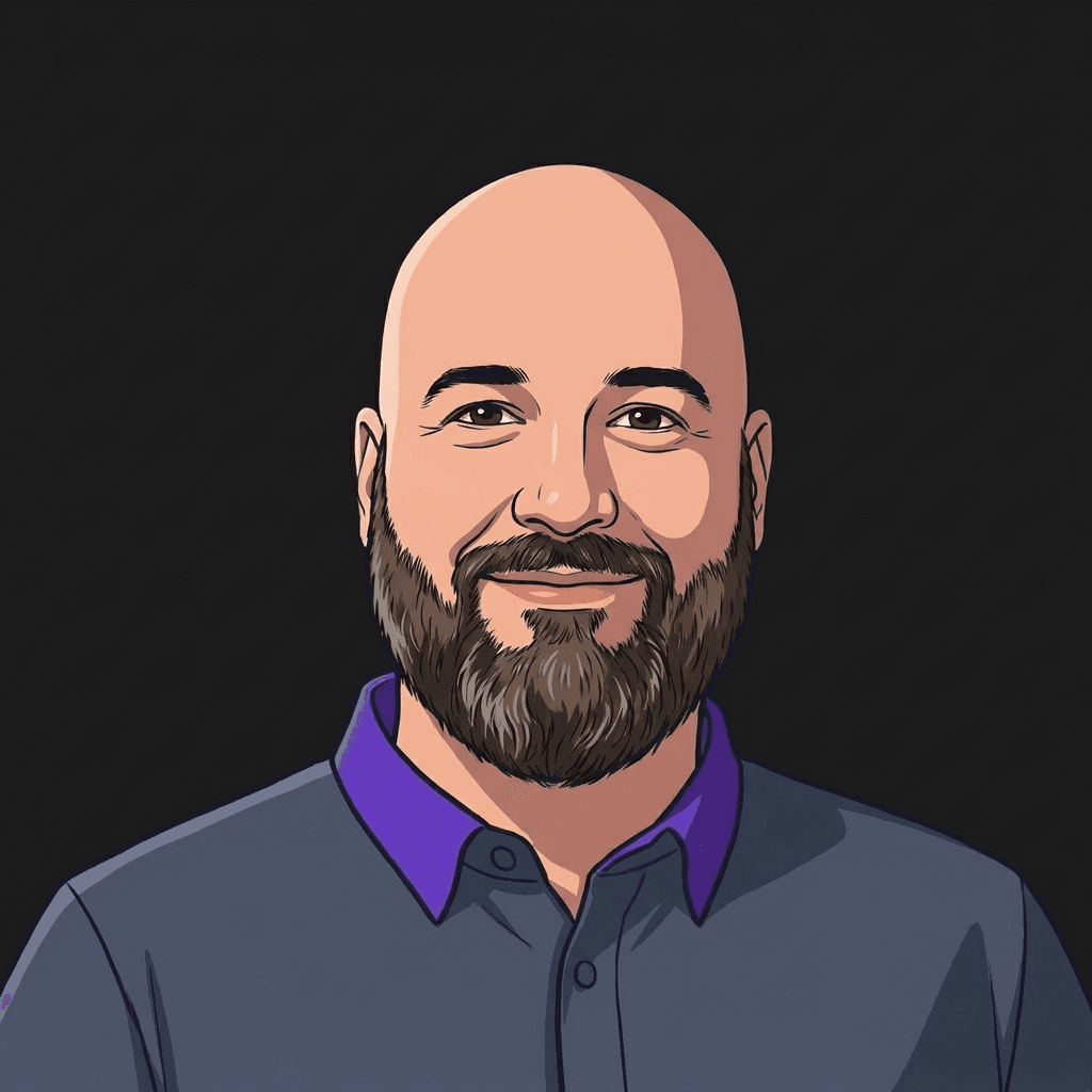 Illustrated portrait of Craig Johnson
