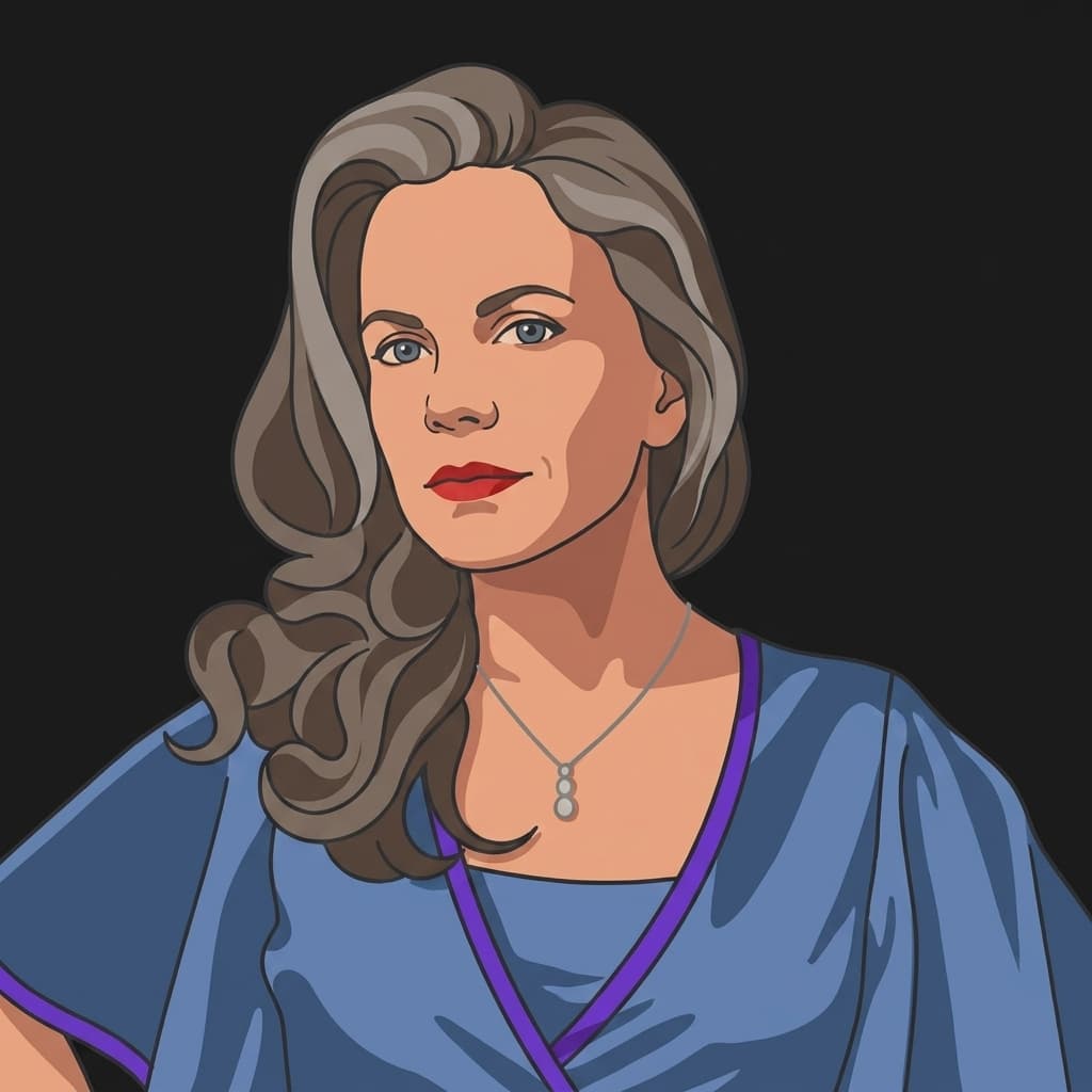 Illustrated portrait of Heidi Sieck