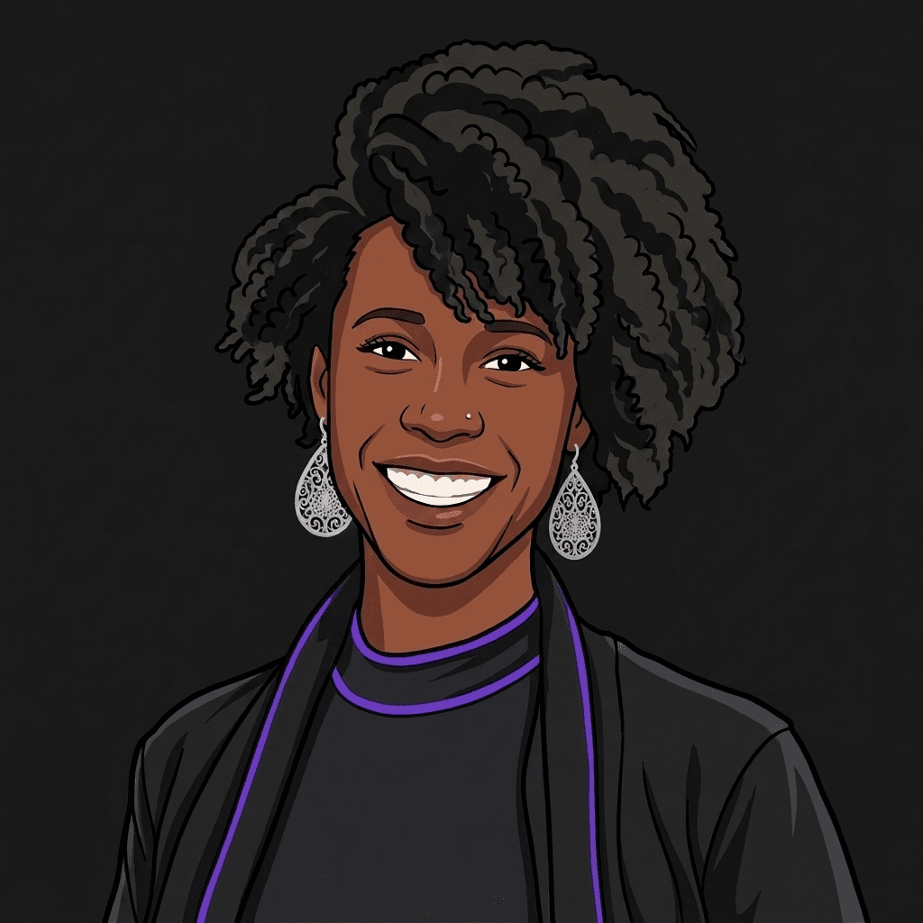 Illustrated portrait of Nicole Richardson