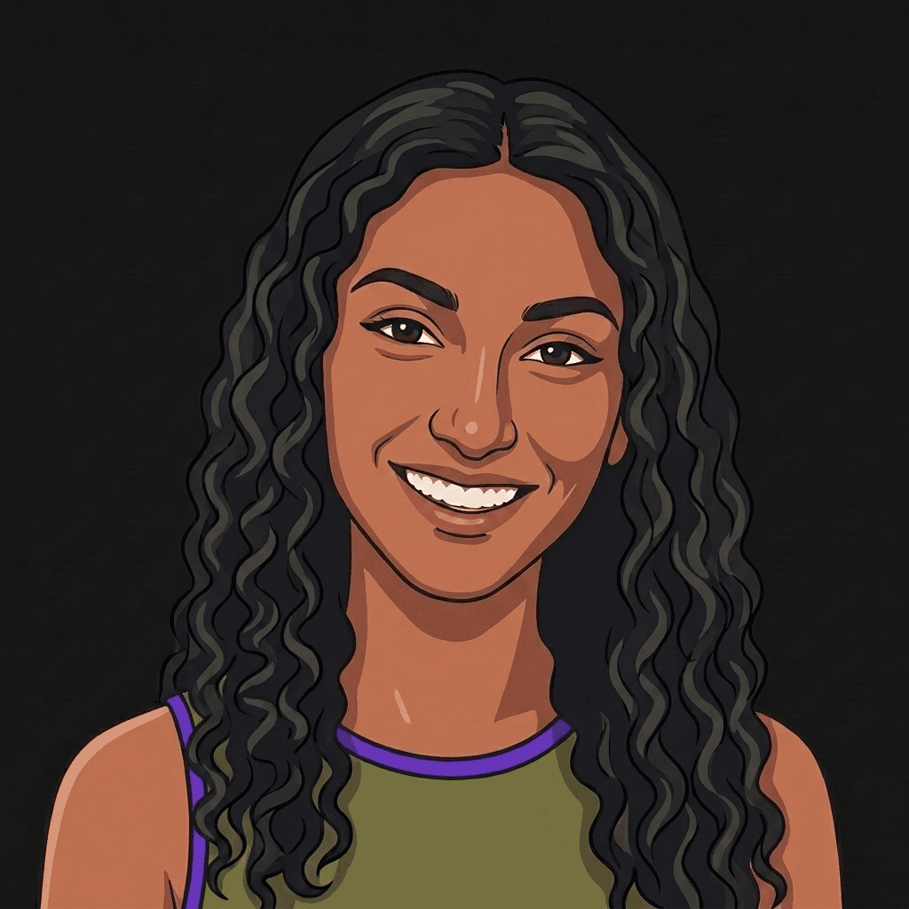 Illustrated portrait of Nina Jayashankar