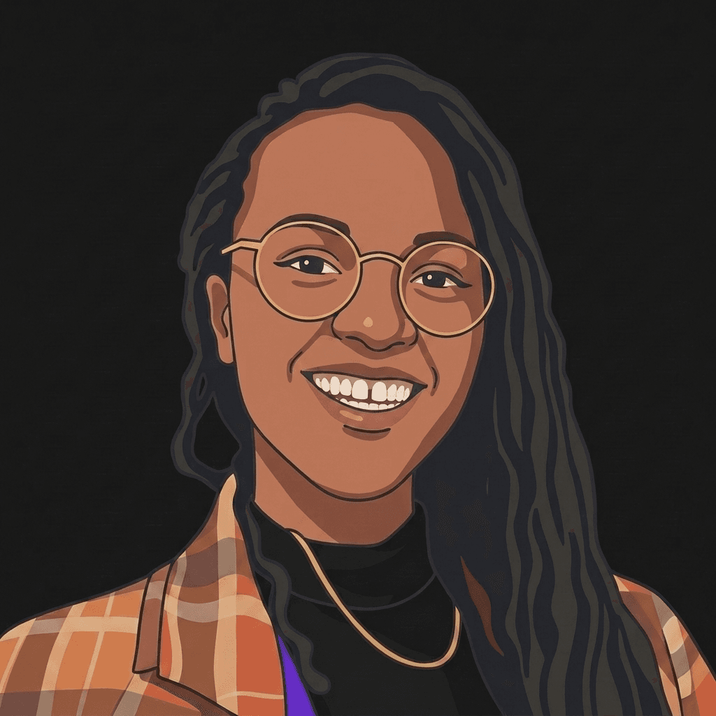 Illustrated portrait of Tyler McFadden